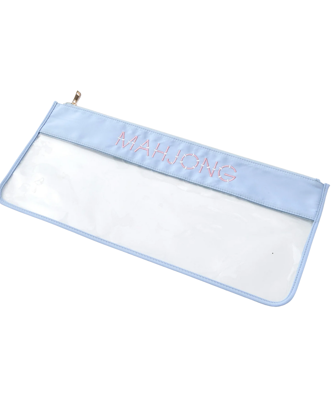 Light Blue Bamboo Mahjong Bag