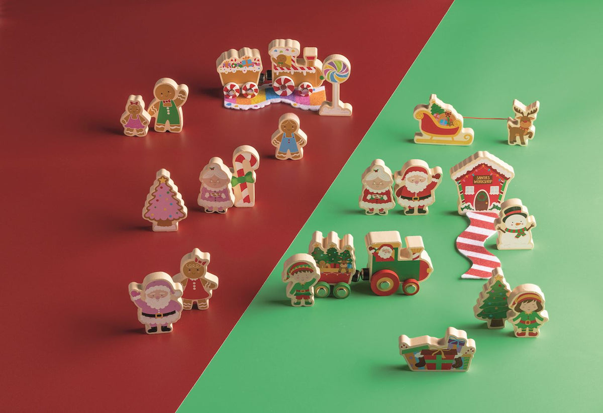 North Pole Wood Toy Set