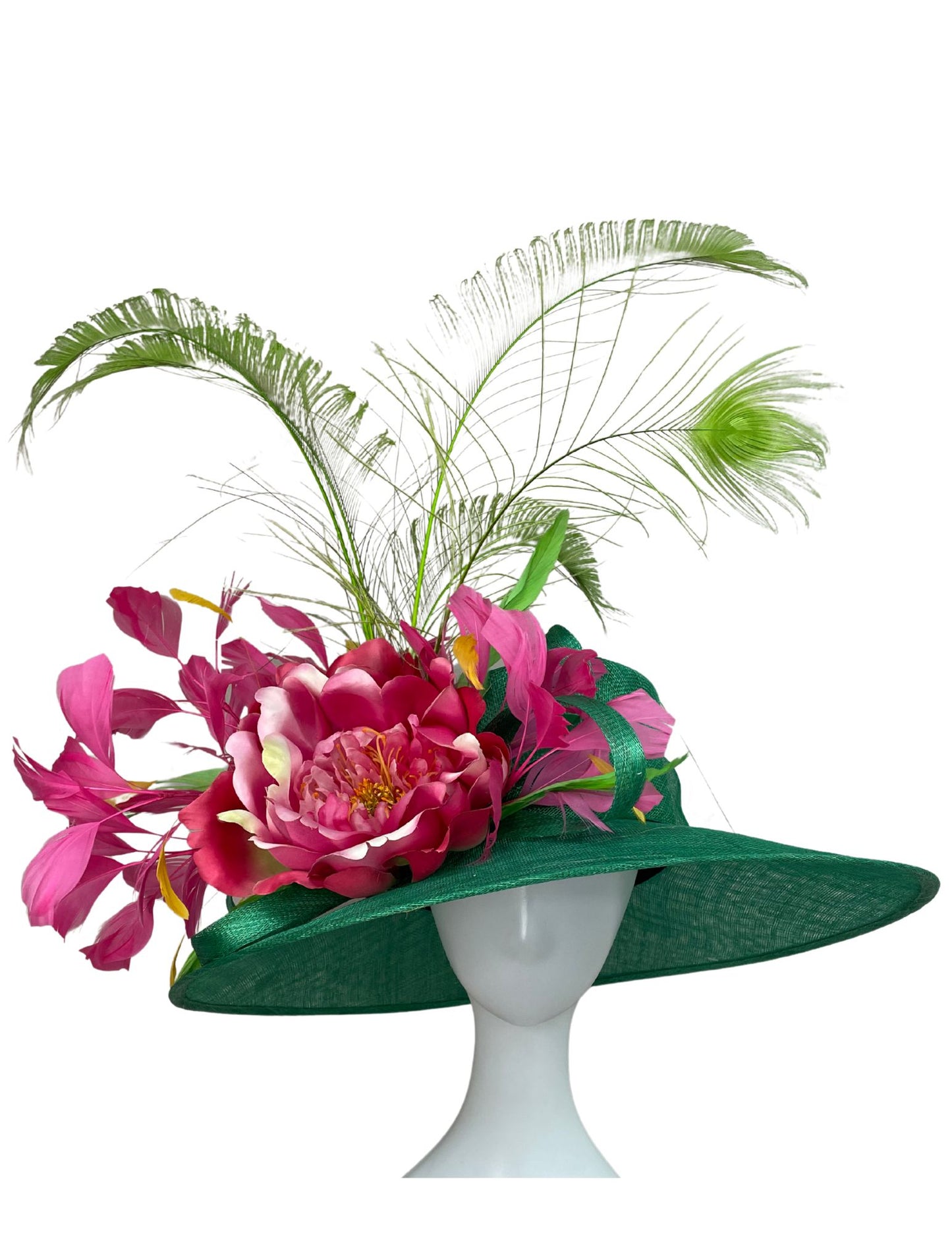 Green & Pink Derby Hat