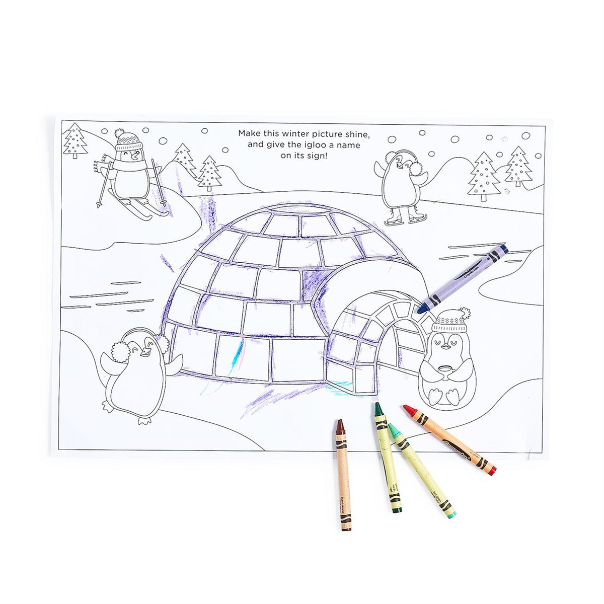 Christmas Coloring and Activity/ Paper Placemats
