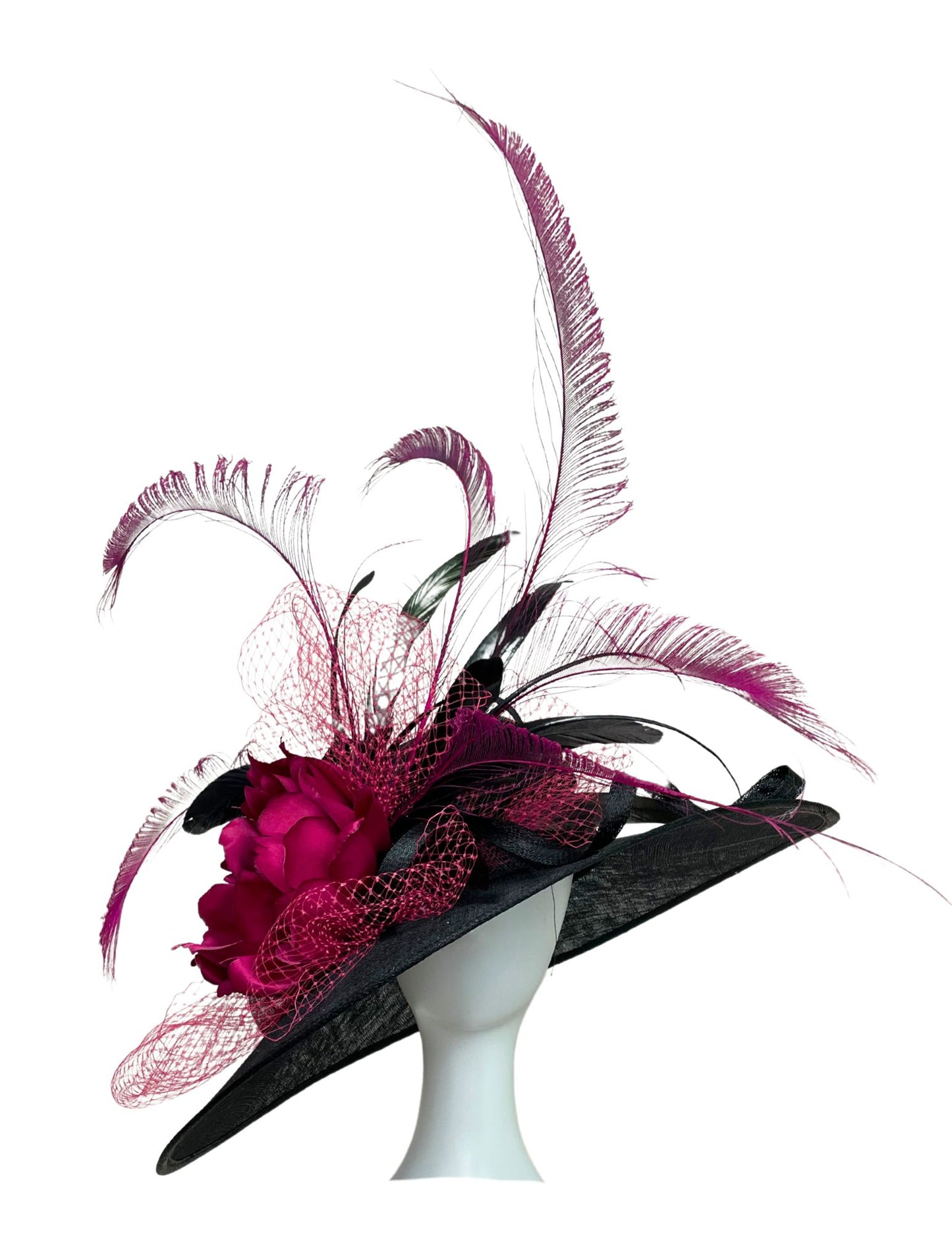 Fuchsia Derby Hat