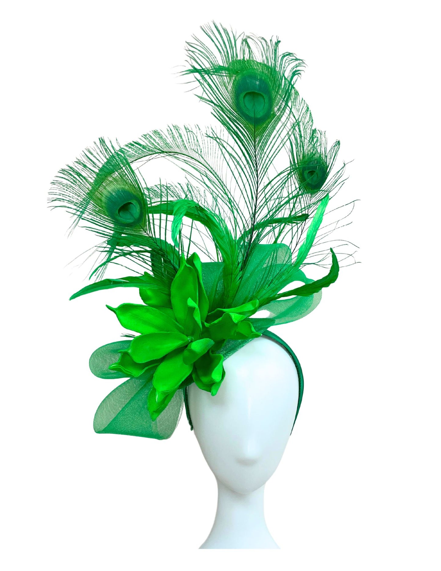 Green Peacock Fascinator