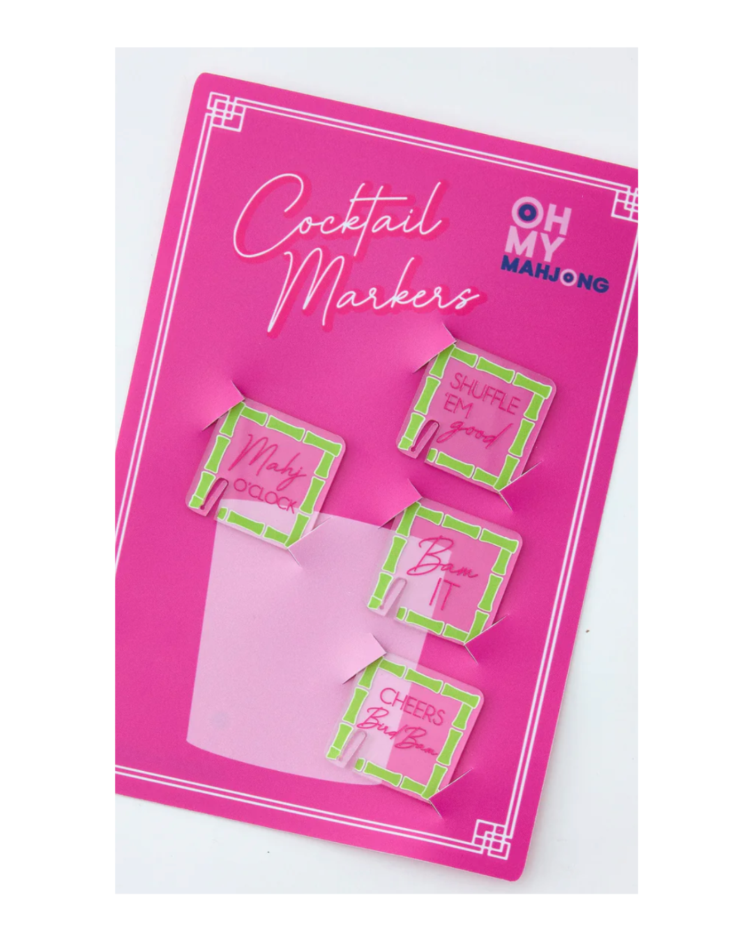 Mahjong Acrylic Stir Sticks Set 4