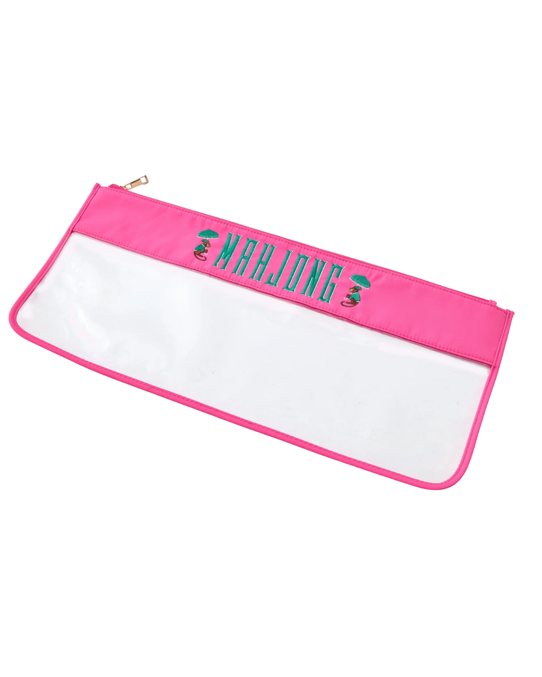 Pink Monkey Mahjong Bag