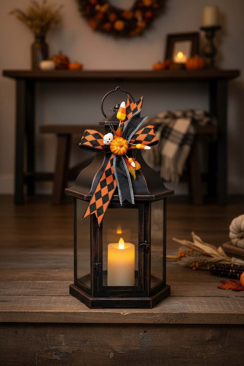 Halloween Lantern Bow