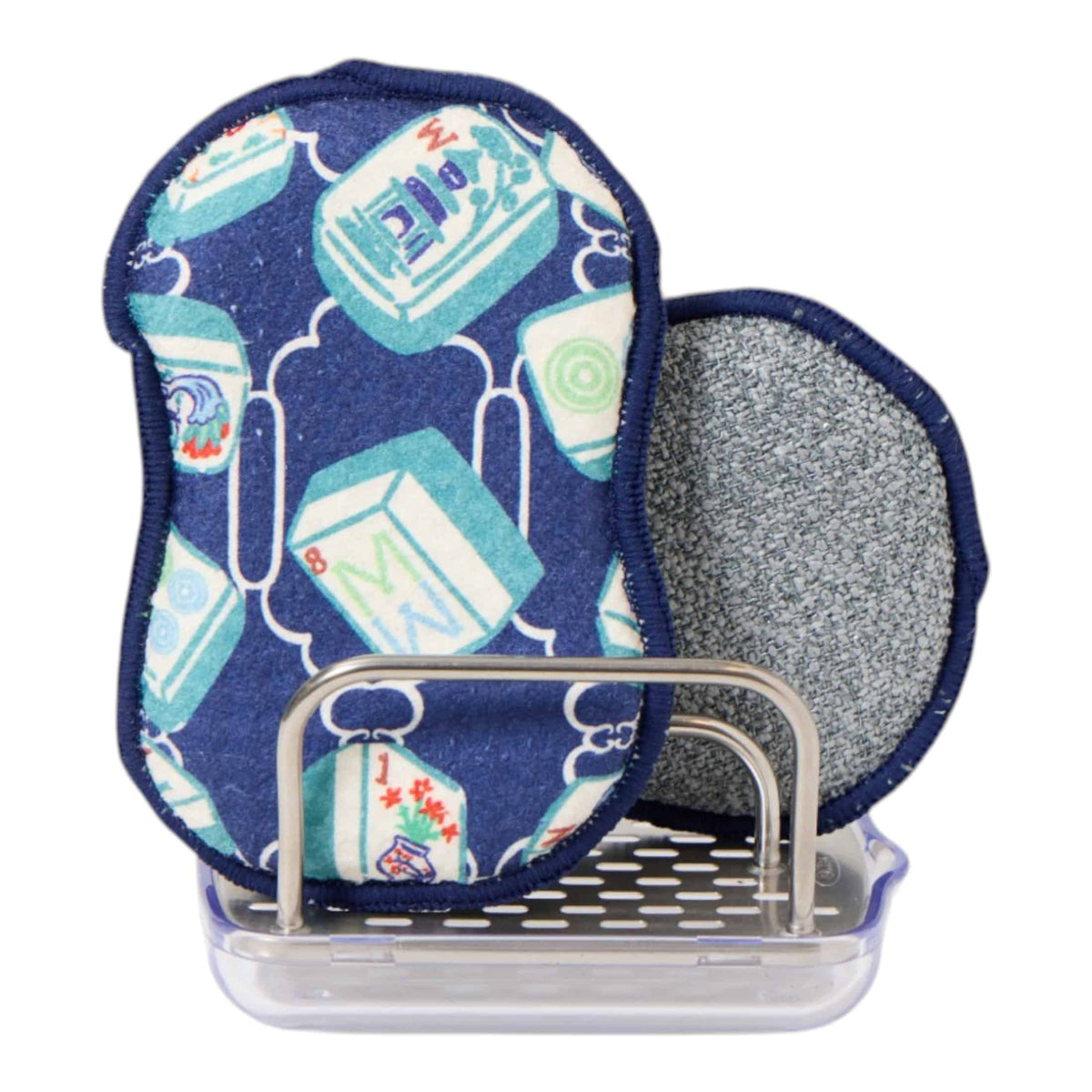 Reusable Sponges (Set of 3) - Mable Tan Mahjong Navy