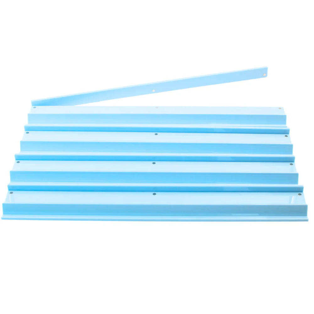 Premium Acrylic Mahjong Rack, Solid Blue