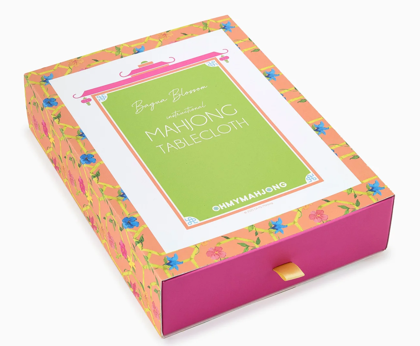Mahjong Baqua Blossom Instructional Tablecloth