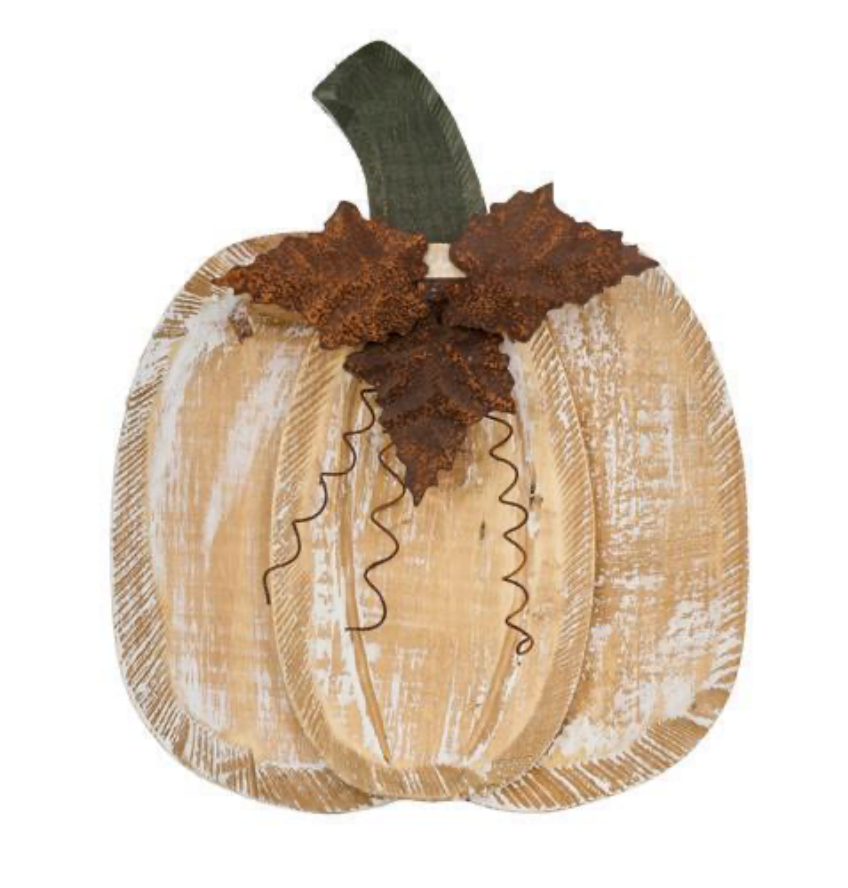Wood 3D Pumpkin 10.75"x8.25"