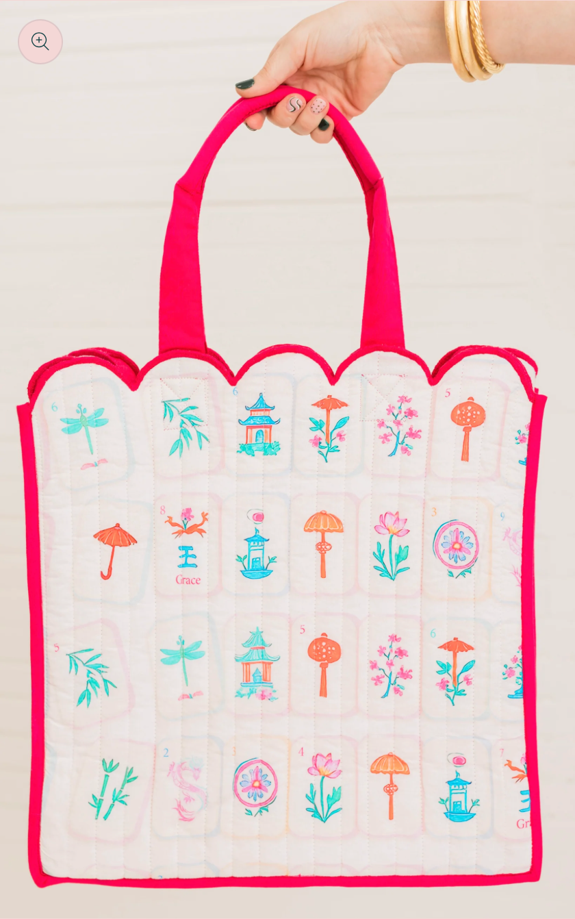 Maison Mahjong - Quilted Regular Tote