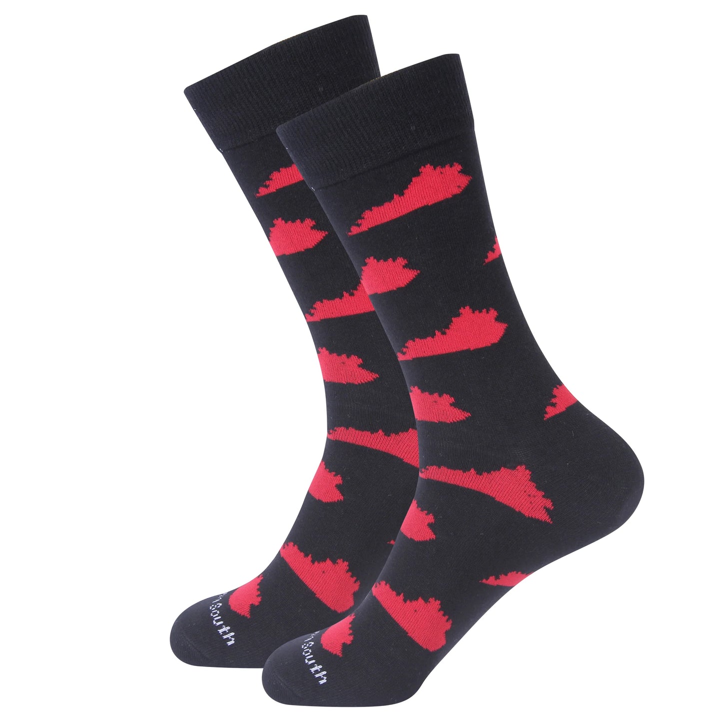 Men's Socks - Black & Red KY
