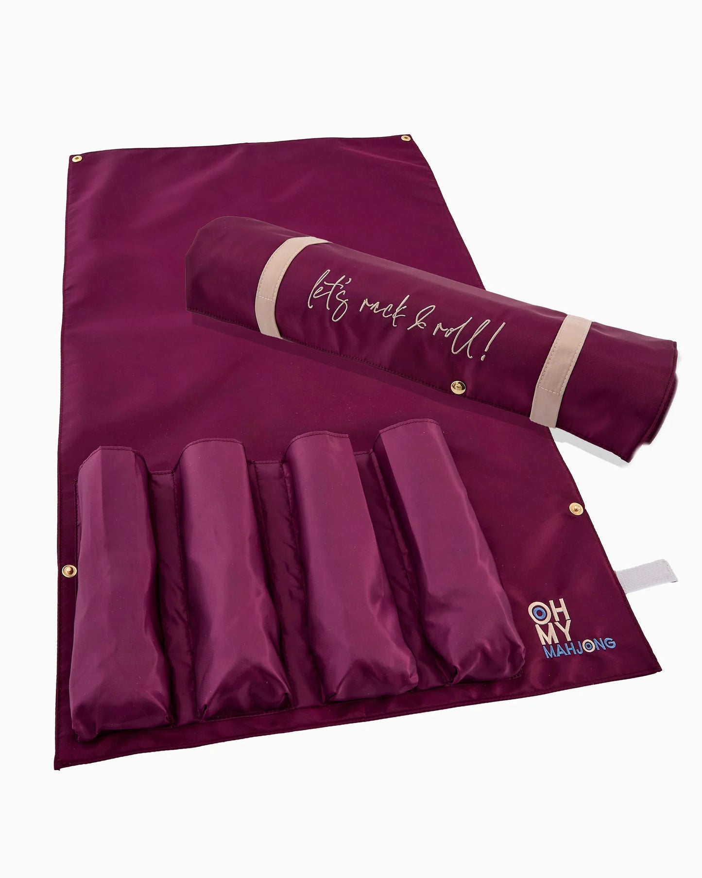 Mahjong Burgundy Let's Rack and Roll Bag
