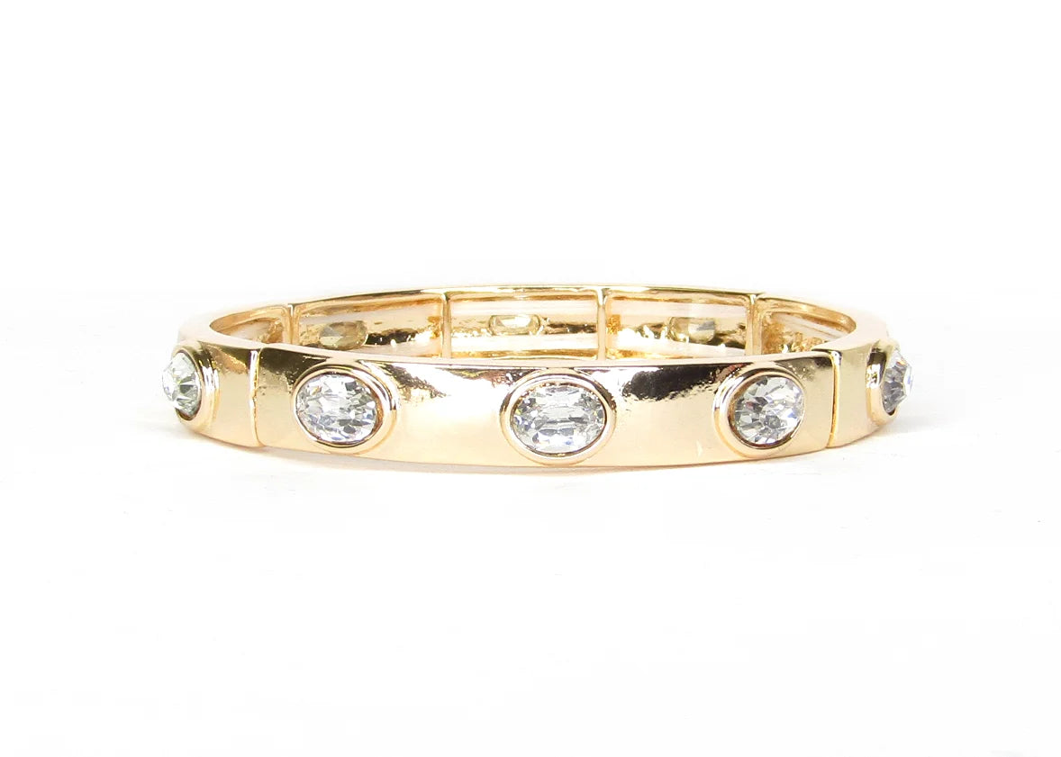 Bracelet: IAN GOLD CLEAR 10 Stones