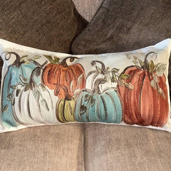 Fall Pumpkin Lumbar Pillow