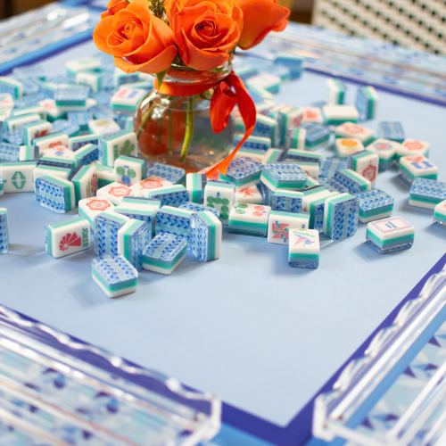 Mahjong Prism Mat Blue