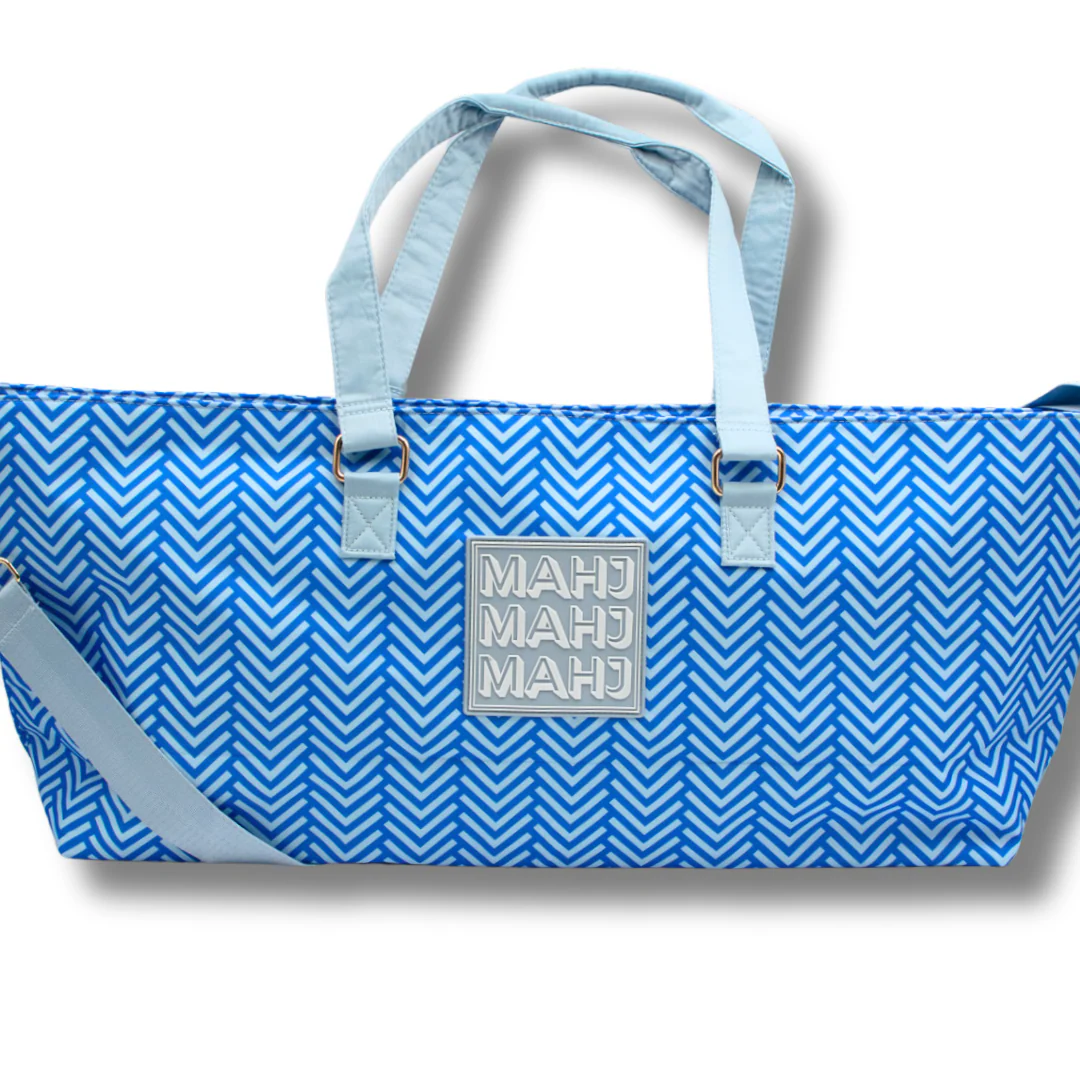 Mahjong Tote Bag - Arrow - Blue