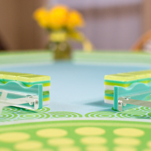 Mahjong Confetti Mat Green