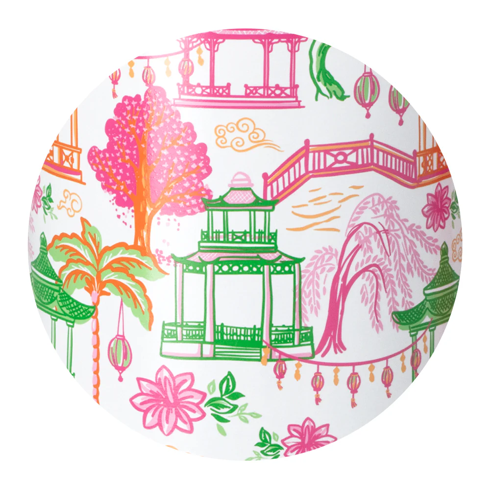 Pagoda Paradise Tea Towel