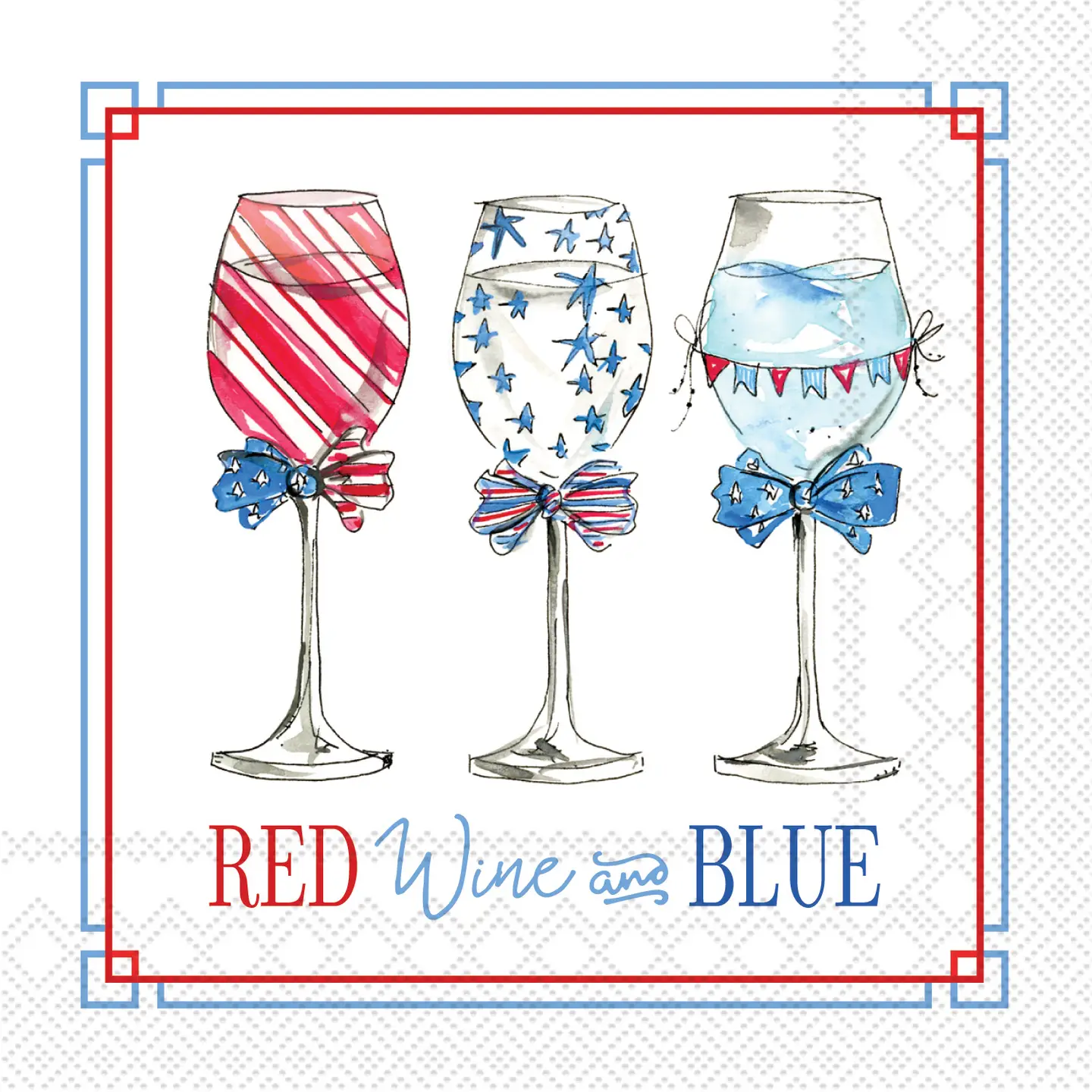 CKTL Napkin, Patriotic Wine