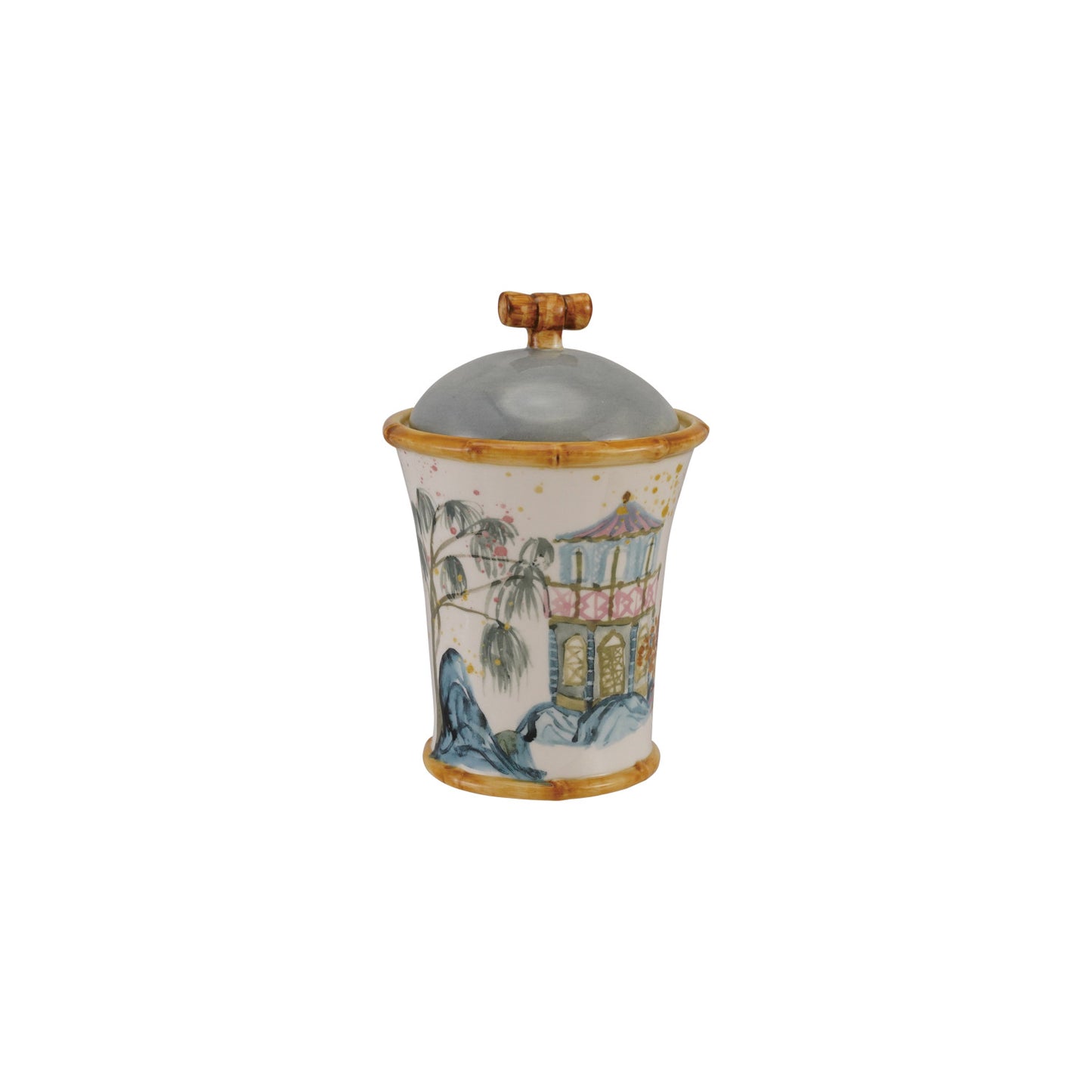 Canister w/Bamboo Edge