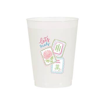 Frost Flex Cups Set 6, Mahjong Tiles