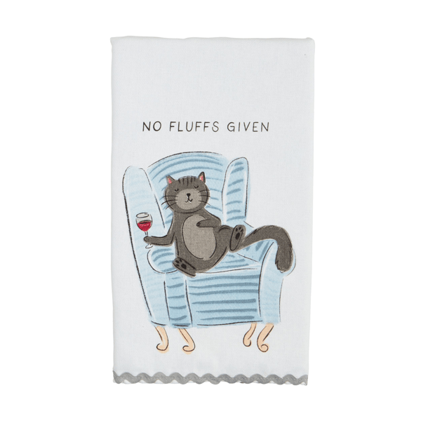 No Fluffs Given Tea Towel