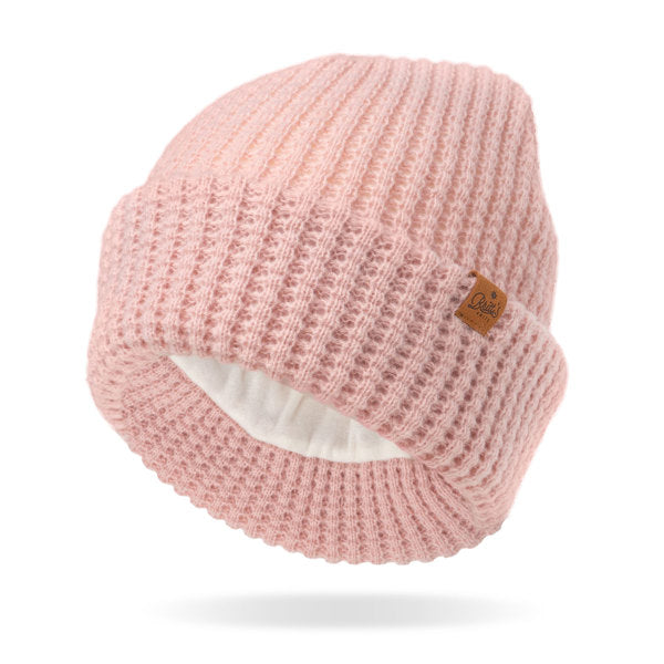 Britt's Knits Juneau Waffle knit Beanie Pink