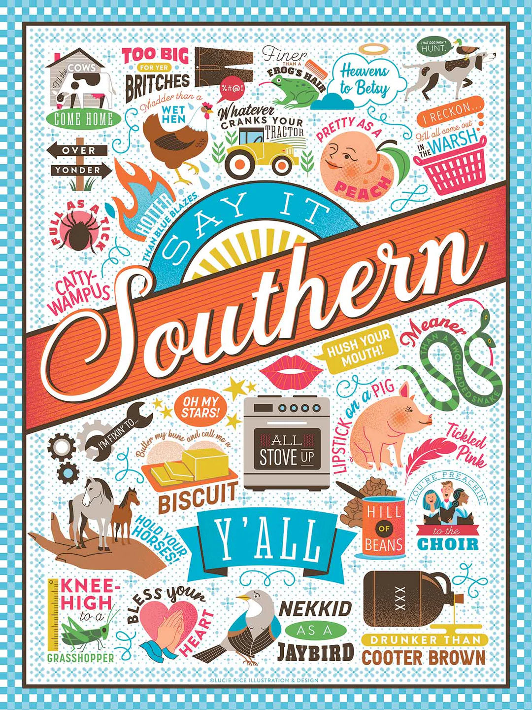 500 Piece Puzzle -- Say it Southern