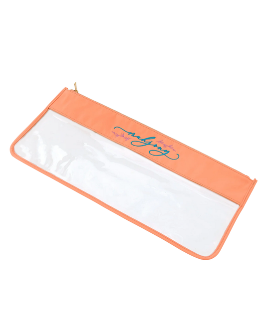 Peach Script Mahjong Bag