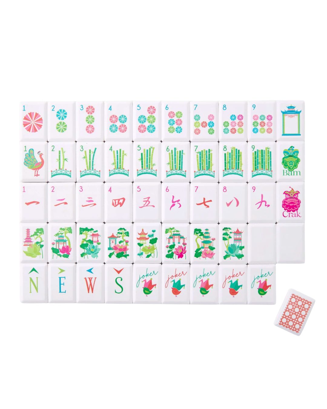 Sunburst Debutante Mahjong Tile Set