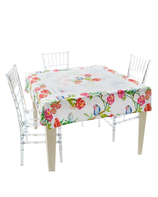 Parakeet Perch Mahjong Tablecloth