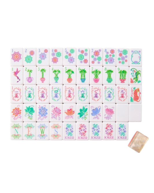 Pearlescent Mahjong Tile Set
