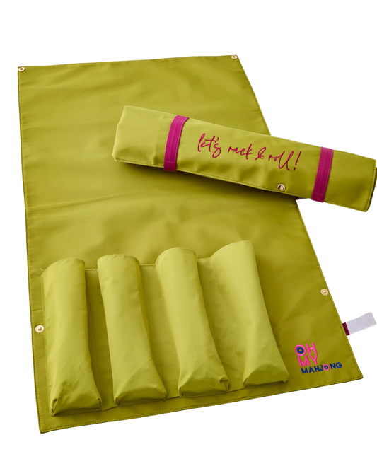 Mahjong Olive Let's Rack & Roll Bag