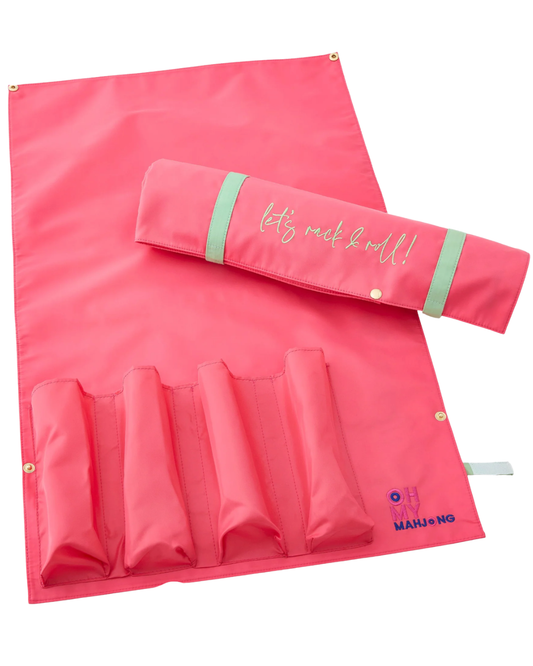 Mahjong Strawberry Pink Let's Rack and Roll Bag