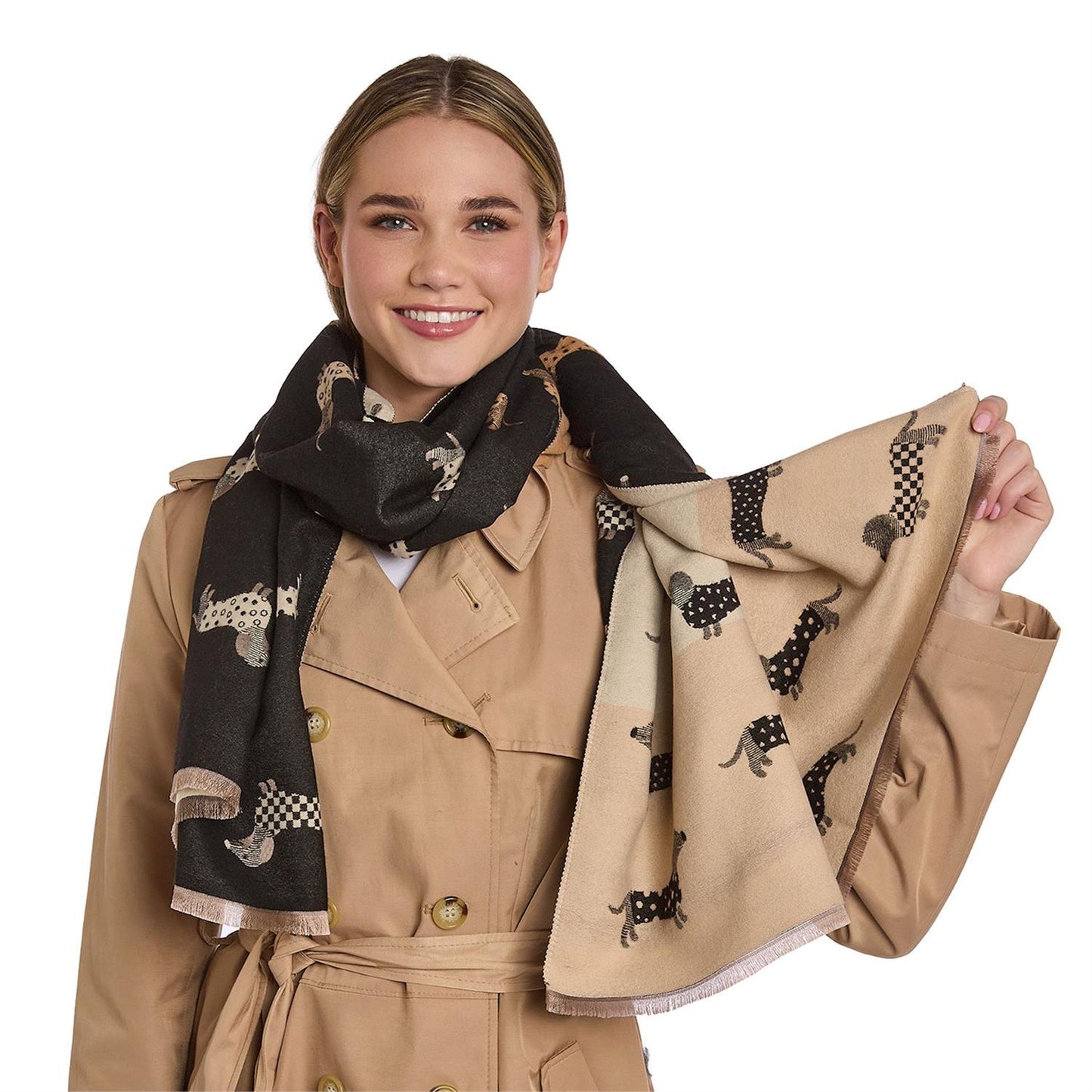 Dog Print Scarf
