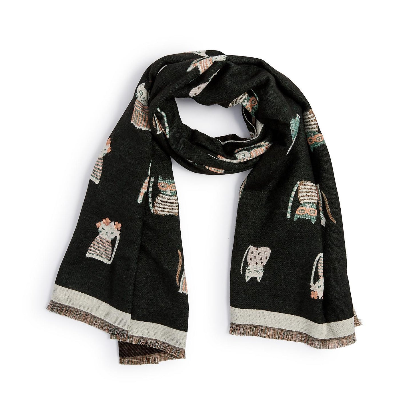 Cat Print Scarf