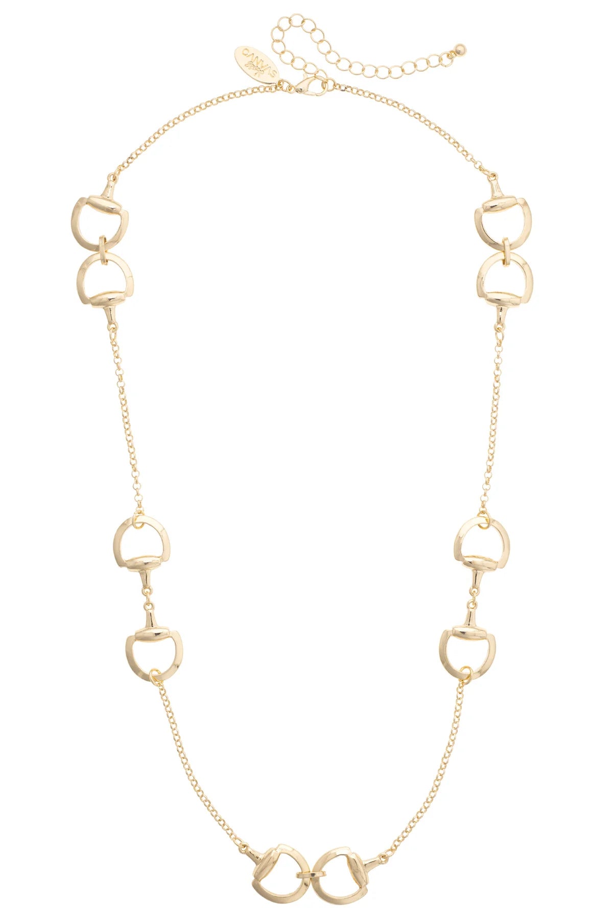 Pepper Linked Necklace in Shiny Gold