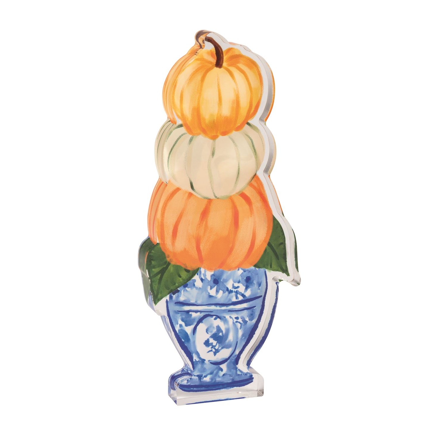 Three Pumpkins Acrylic Sitter