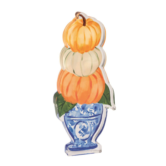Three Pumpkins Acrylic Sitter