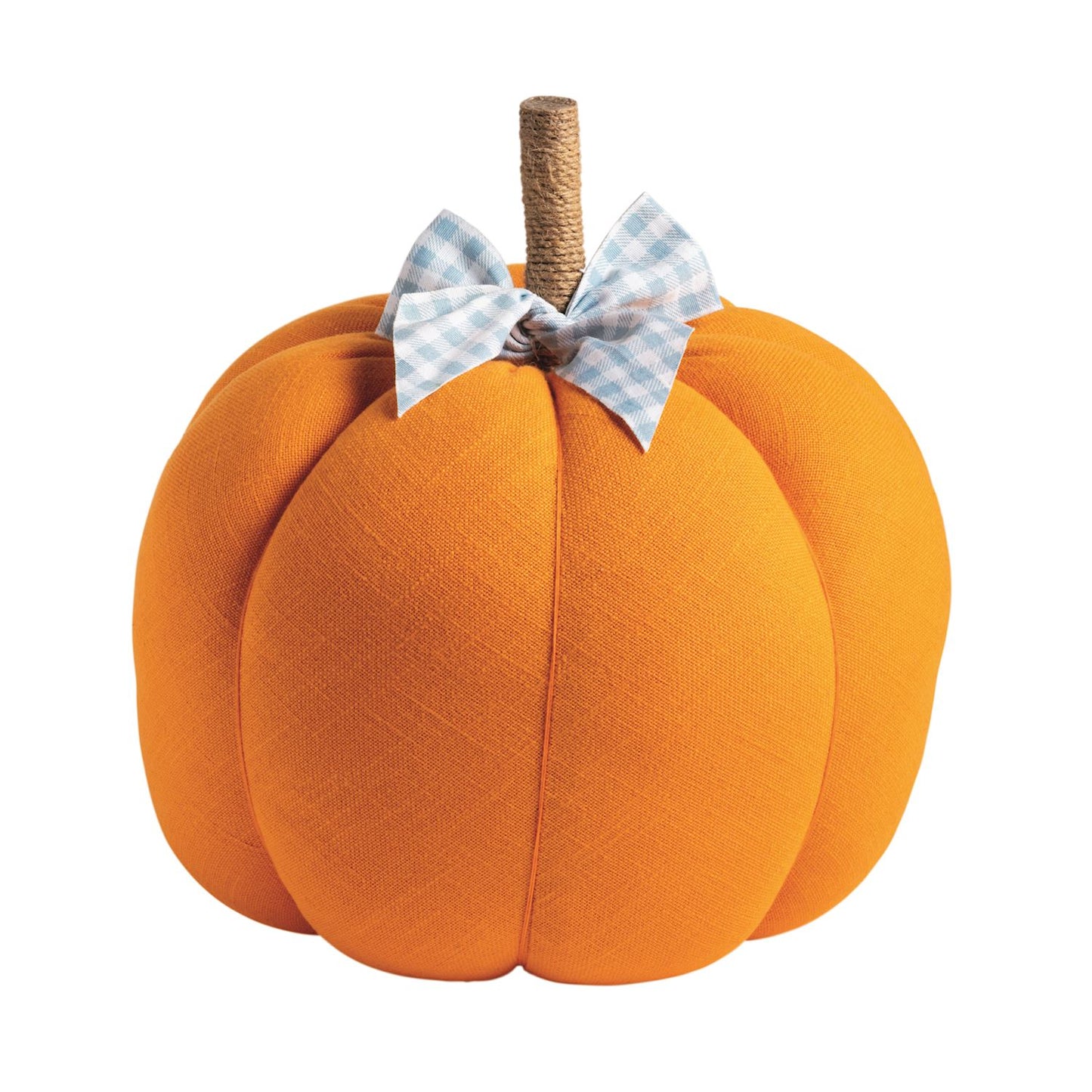 Large Fabric Topiary Pumpkin - Orange
