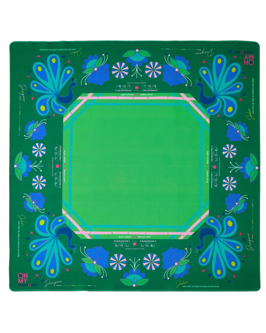 Mahjong Birdie Green Mat