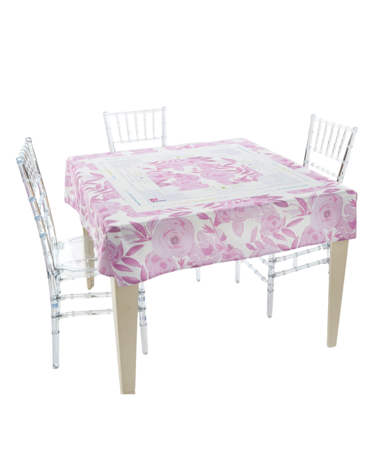 Mahjong Lavendar Lux Instructional Tablecloth