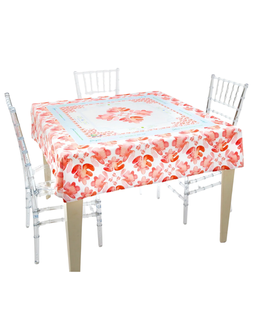 Mahjong Pop of Poppy Instructional Tablecloth