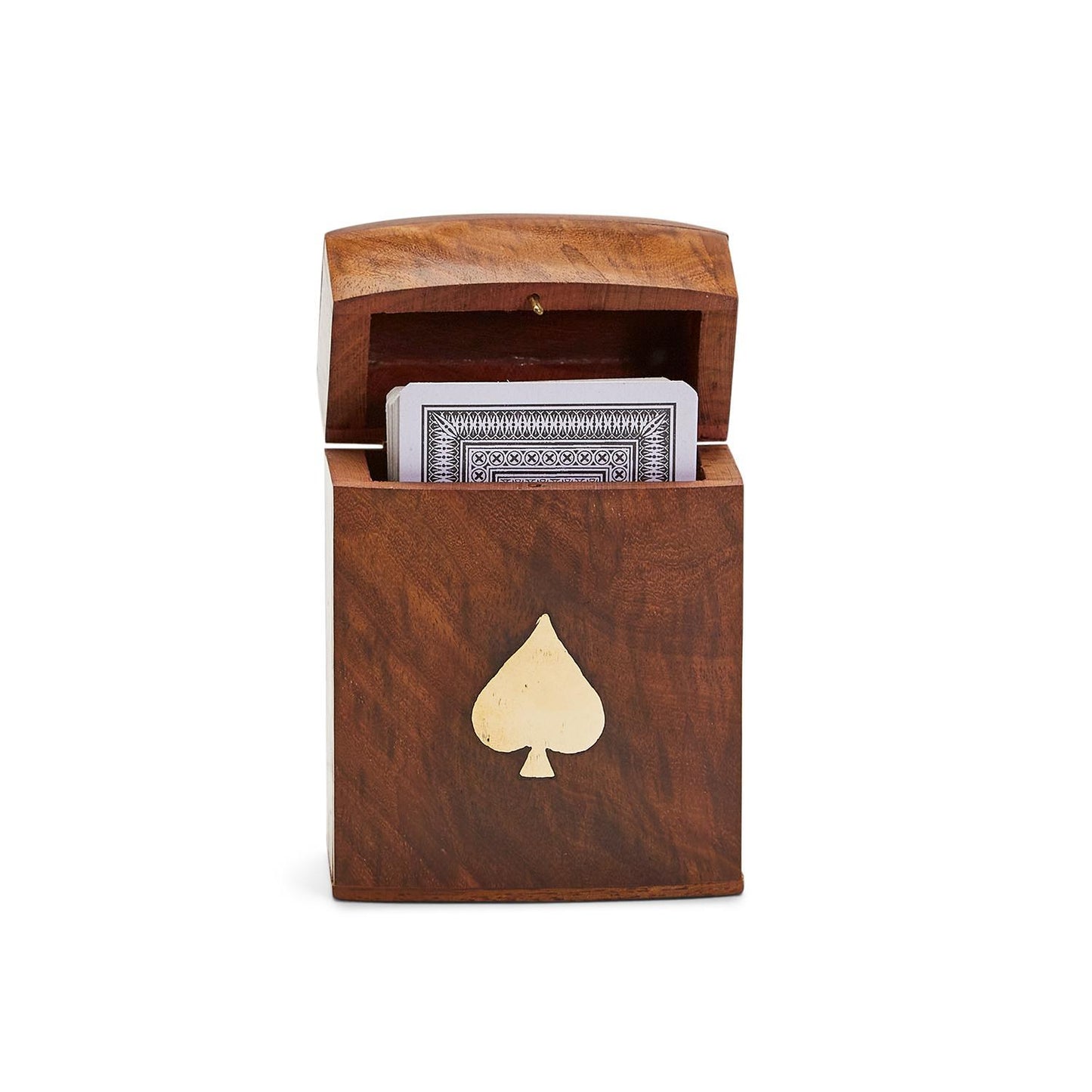 Playing cards in wooden Box