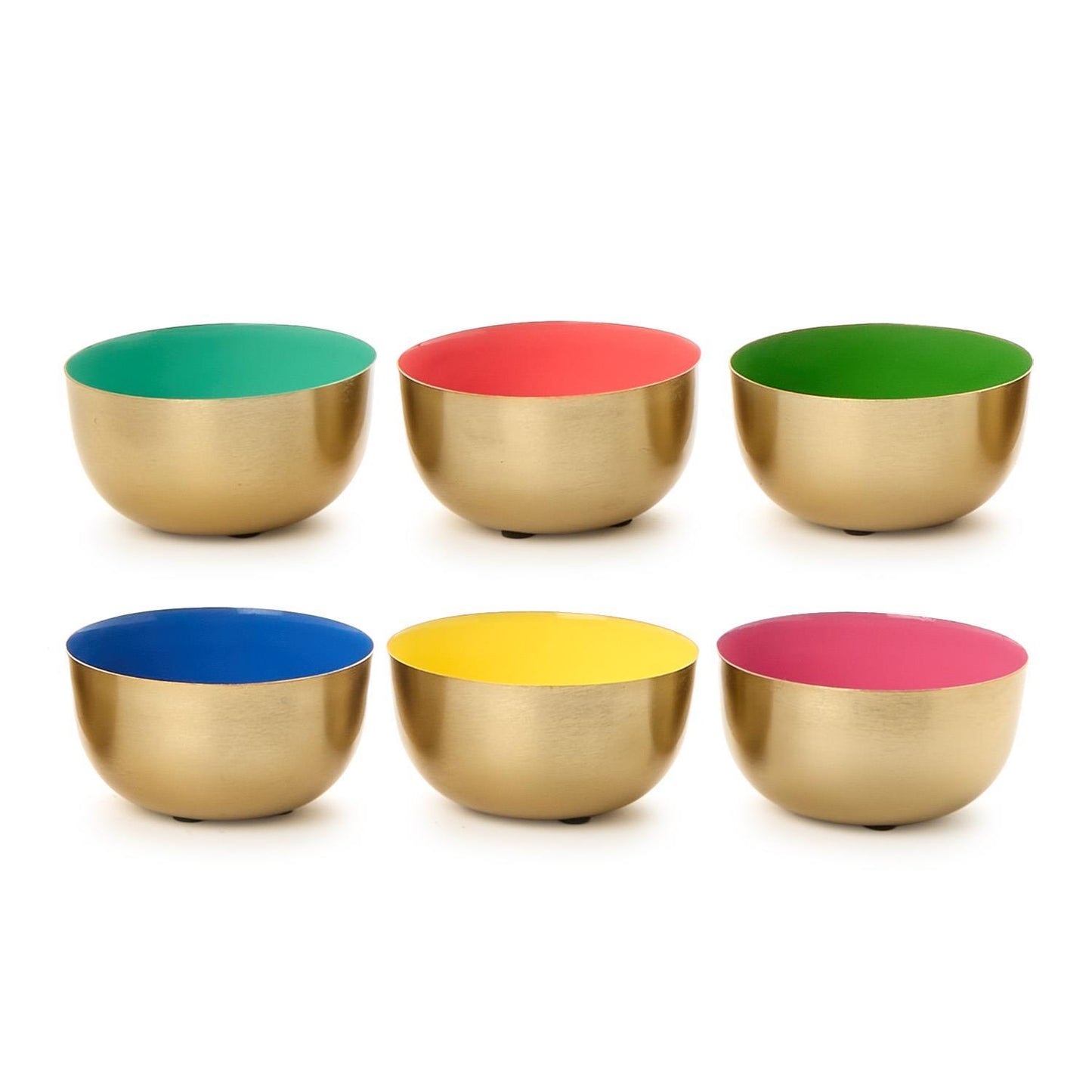 Small Metal Bowls w/Enamel