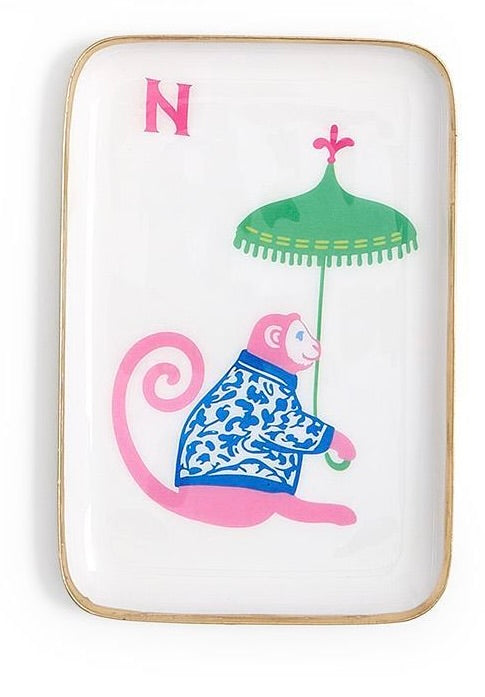 Mahjong Metal Trinket Tray - One Bam!