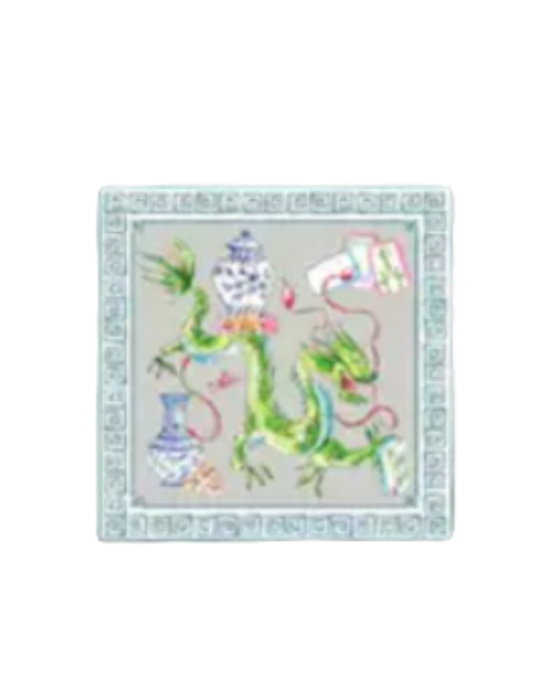 Mahjong Acrylic Tray 6"x6" Reversible Pattern