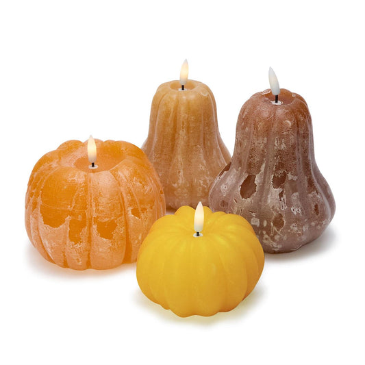 Flameless Pumpkin or Gourd Candle - Small