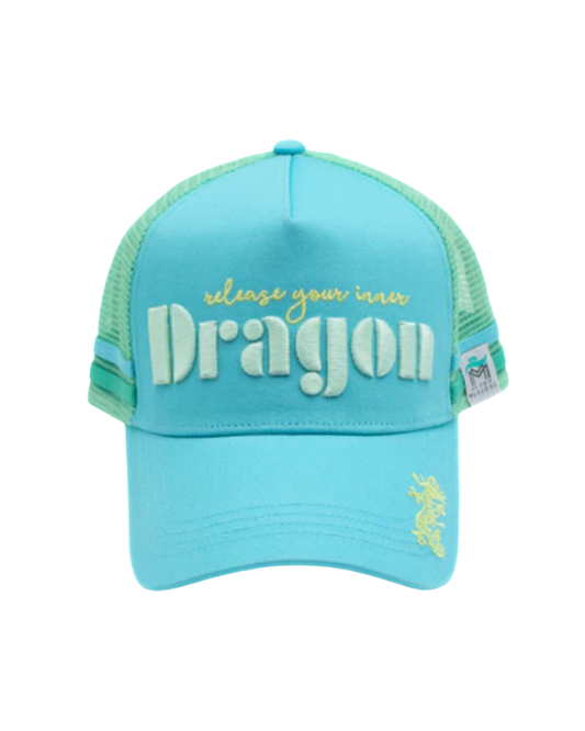 Blue Mahjong Trucker Hat