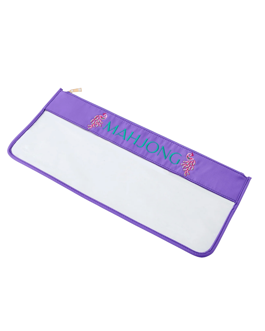 Purple Peacock Mahjong Bag